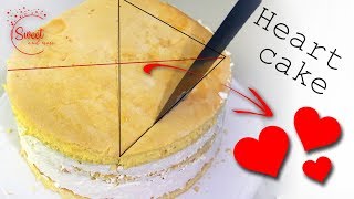 How to make heart cake? || Hogyan csináljunk szív alakú tortát?