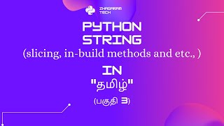 Python Tutorials - Python for Beginners | Python String Data type Part 3 in Tamil