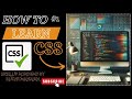 Css Full Course for beginners! Html&Css! Introduction of css its types!css tutorial!BY Ruchi mahajan