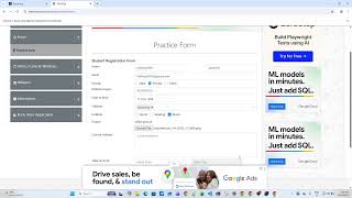 Java Selenium Module 03b – Practice Form Automation (DemoQA)