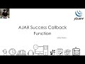 Ajax success callback function in JQuery | Dharanz | English