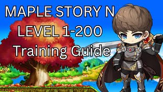 Maplestory N Level 1-200 Training Guide (Maplestory Universe)