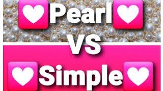 #sambhaviqueen #Shorts #pearlVSsimple 💟Pearl VS Simple💟 (What is your favourite)??🤔🤔🥰🥰