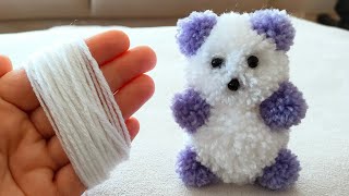 Amazing Teddy Bear Making with Wool - Super Easy Teddy Bear Make at Home - How to Make Teddy Bear