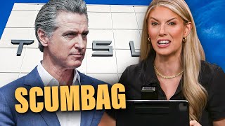 Newsom STABS Tesla in the Back!