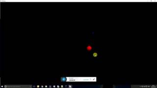 2body sim using VPython (Eulerian method)