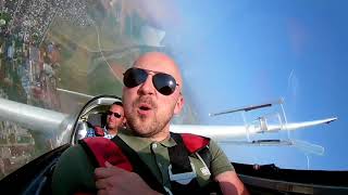 Zbor acrobatic cu planorul / Acrobatic flight with glider