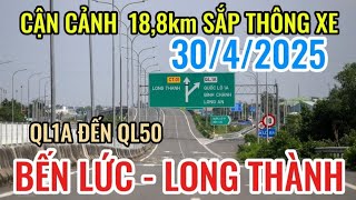 Cao Tốc Bến Lức -Long Thành | Chạy Thử 10 km từ Quốc Lộ 1 đến Nút giao Quốc Lộ 50- Bình Chánh