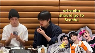 seungmin and felix make bungeoppang (successfully???) (ft. 3racha and sriracha)