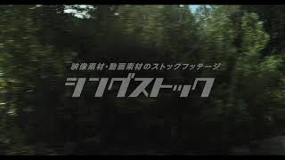 岩肌の見える山を望む車窓風景（アメリカ・カリフォルニア州）