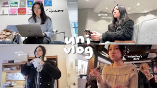 a college week in my life 🍰 early morning study, ootds, campus life, valentine's date, office hours