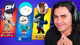 YOUTUBERS DECIDEM MEUS BRAWLERS no Brawl Stars