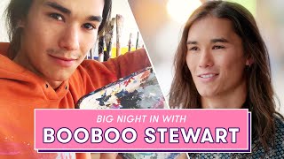 Booboo Stewart's Relaxing Night In Involves Tons of Paint | Big Night IN