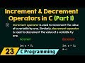 Increment and Decrement Operators in C (Part 1)