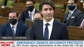 Prime Minister Justin Trudeau pushes back on anti-mandate protests and freedom convoy | FULL SPEECH
