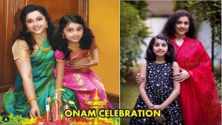 Actress Meena And Theri Baby Nainika Onam Celebration Stills | Theri Baby