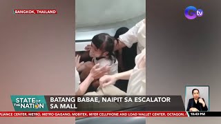 Batang babae, naipit sa escalator sa mall | SONA