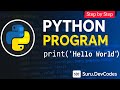 Python Tutorial for Beginners | Print Hello World Program #python 
