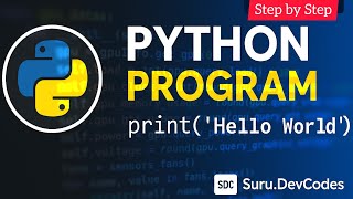 Python Tutorial for Beginners | Print Hello World Program #python