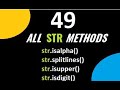 49 String Methods | Python Tutorial for Beginners | All Types of Methods