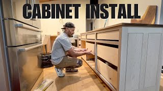 Installing Custom Kitchen Cabinets