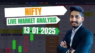 13 JAN 2025 NIFTY LIVE MARKET ANALYSIS CLASS BY HARSH KESHARI SIR | INVESTING DADDY