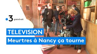 Tournage du téléfilm de la série  Meurtres à pour France Televisions à Nancy