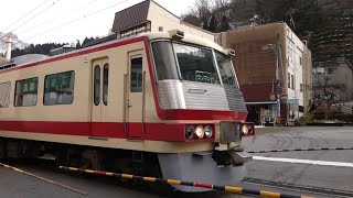 2019年3月14日 元 西武 5000系 富山地方鉄道 宇奈月温泉駅 富山地鉄16010形 電車 Train Station