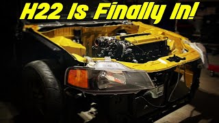 Installing My Turbo H22 In The Frankenstein Civic