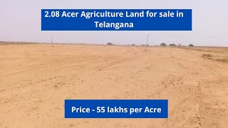 Telangana : 2.08 Acre of Agricultural Land for sale located at Santhapur, Rangareddy District