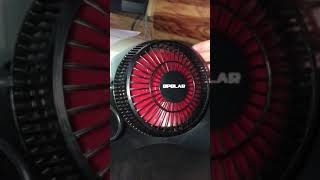 Opolar 4 inch USB Fan. It has red blades.