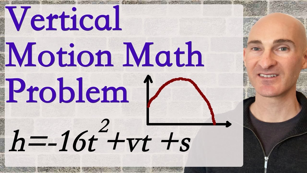 Vertical Motion Math Problem (Formula) - YouTube