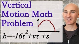 Vertical Motion Math Problem (Formula)