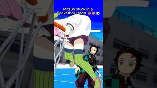 Mitsuri Stuck in a Basketball Hoop 🏀🤣#mitsurikanroji #tanjirokamado #demonslayer #Anime #vrchat