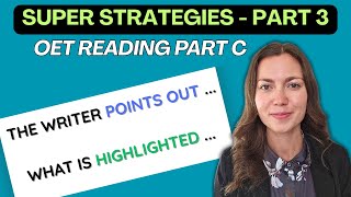 OET Reading Part C: Critical Reading Strategies to Find the Answer