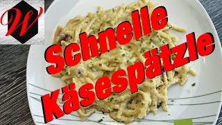 Schnelle Käsespätzle einfach und schnell // 4k Video //