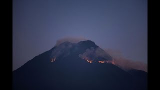 Incendio volcán de agua en Guatemala continúa