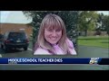 students staff mourning death of beloved goshen middle school teacher