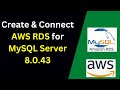AWS RDS Setup Made Easy! Install MySQL 8.0.43 & Connect with Workbench in 9 Minutes