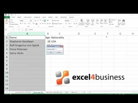 How to Adjust Column Width in Excel 2013 How to Adjust Column Width in Excel 2013