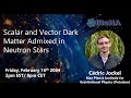 C. Jockel - Scalar and Vector Dark Matter Admixed in Neutron Stars