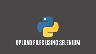Uploading Files Using Selenium Python