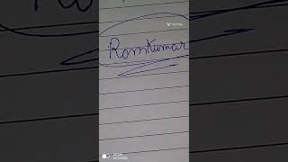 Ramkumar name signature l Ramkumar convert into Signature #shorts #viral #art #trending #satisfying