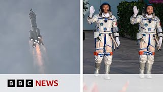 Rocket launches first Chinese civilian into space - BBC News