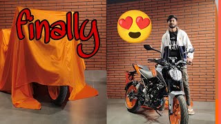 finally ನನ್ ತಮ್ಮನ ಕನಸು ನನಸಾಯ್ತು 🏍️KTM BIKE  delivery vlog #nandinishettykannadavlogs