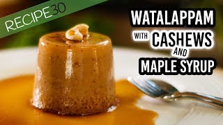 Watalappam a coconut custard - Made without jaggery