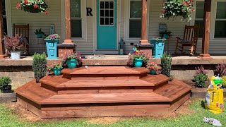 Custom porch steps