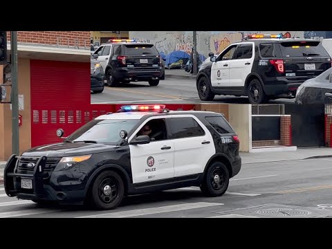 [STUCK IN TRAFFIC] LAPD X2 Traffic Units Responding Code 3 - YouTube