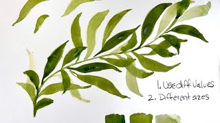 Watercolor Beginner's Lesson # 3:  This Is How I Play To Create Interest In My Paintings