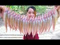 Yummy Fish Cooking Mango Pickle - Fish Frying Recipe - Cooking With Sros